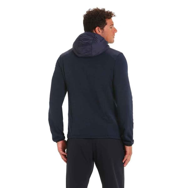 Slam Fleece Active Hood Hybrid Sininen L Mies