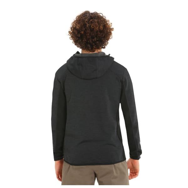 Slam Fleece Active Hood Power Str Harmaa M Mies