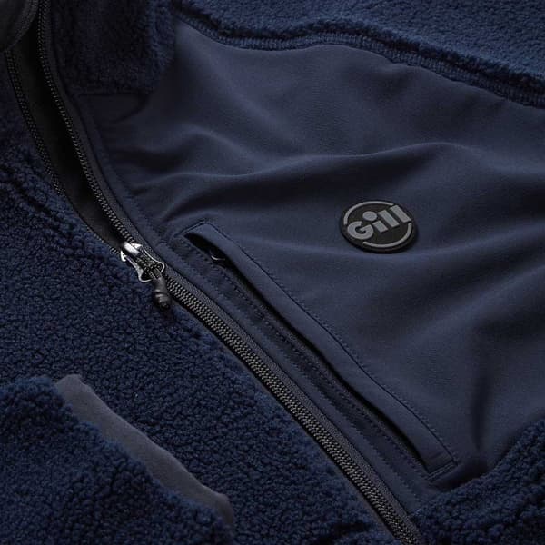 Gill Full Dragkedja Fleece Cromerty Blå S Man