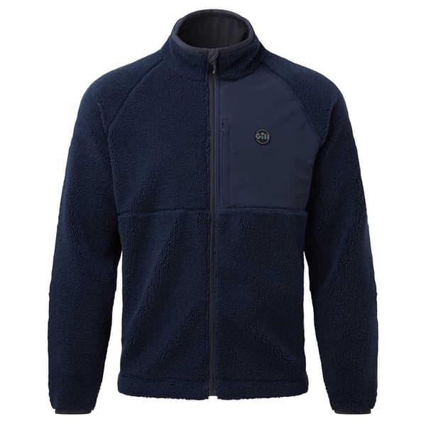 Gill Full Dragkedja Fleece Cromerty Blå S Man