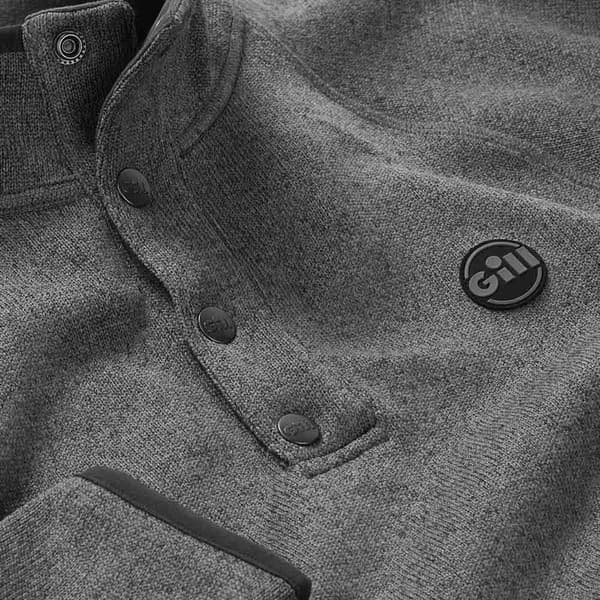 Gill Half Zip Fleece Fisher Harmaa M Mies