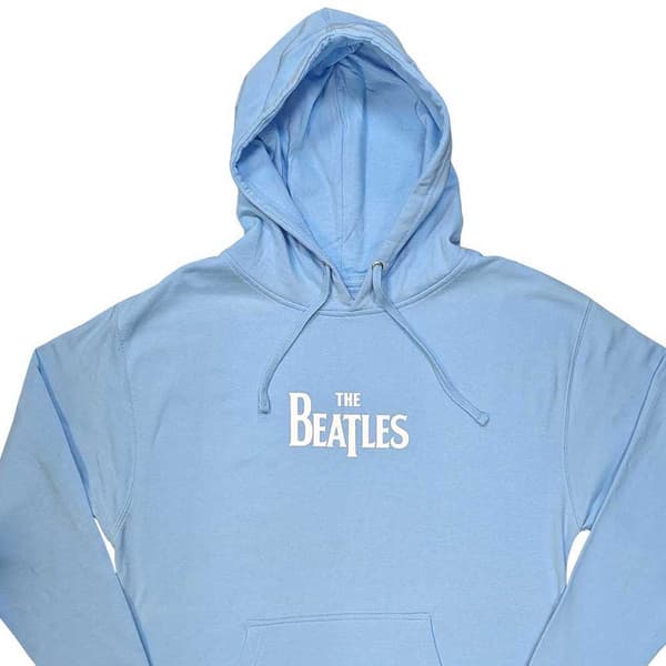 The Beatles Hoodie All You Need Is Love Official Light Blue Pullover