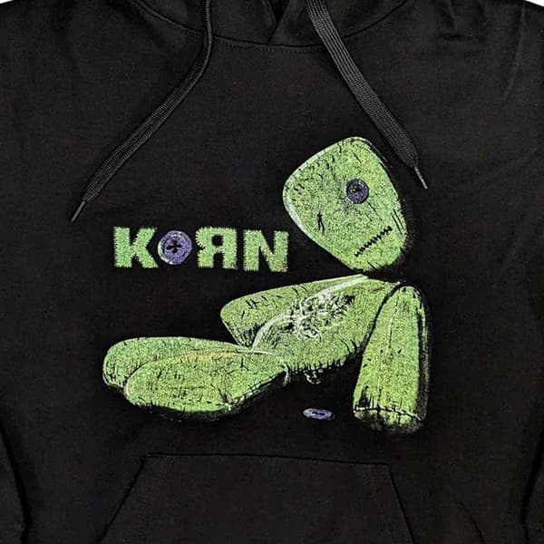 Korn Hoodie Issues Tracklist Band Logo Official Mens Black Pullover