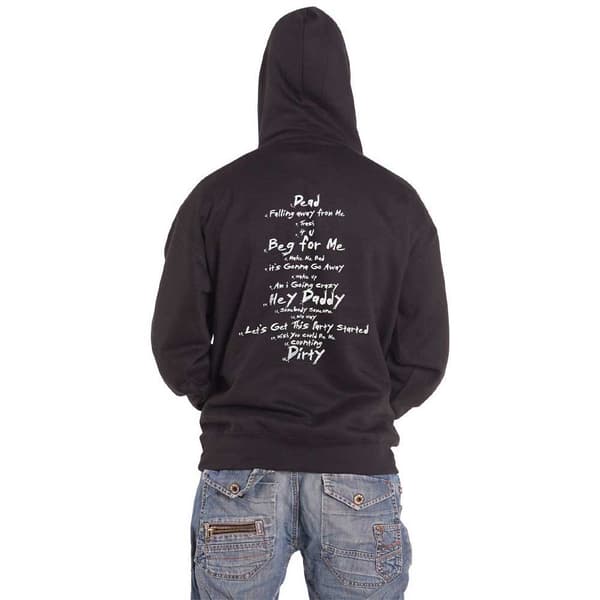 Korn Hoodie Issues Tracklist Band Logo Official Mens Black Pullover