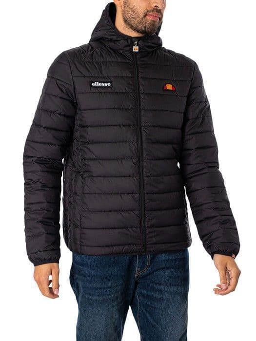 Vadderad jacka - Ellesse - Lombardiet - Svart - Huva - Fickor med dragkedja