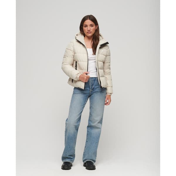 Superdry Puffer Takki Spirit Sports Beige S Nainen
