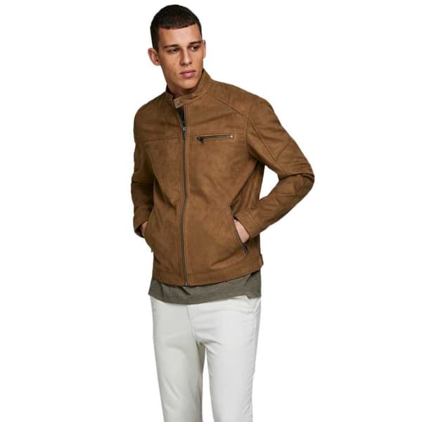 Jack & Jones Falsk Mockajacka Rocky Brun L Man