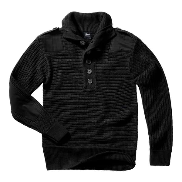 Brandit Turtlehals Sweater Alpin Sort M Mand
