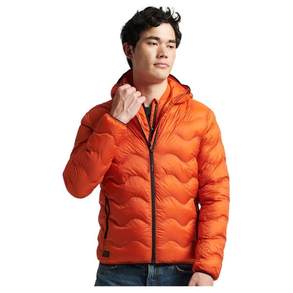 Superdry Jacka Vintage Hooded Mid Layer Orange M Man
