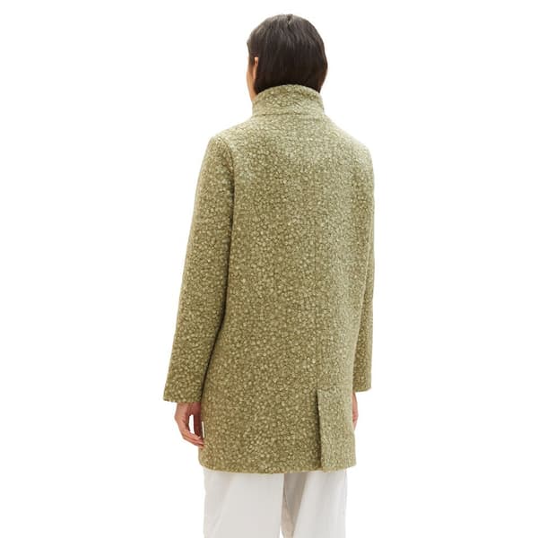 Tom Tailor Frakke 1037586 Boucle Grøn M Kvinde