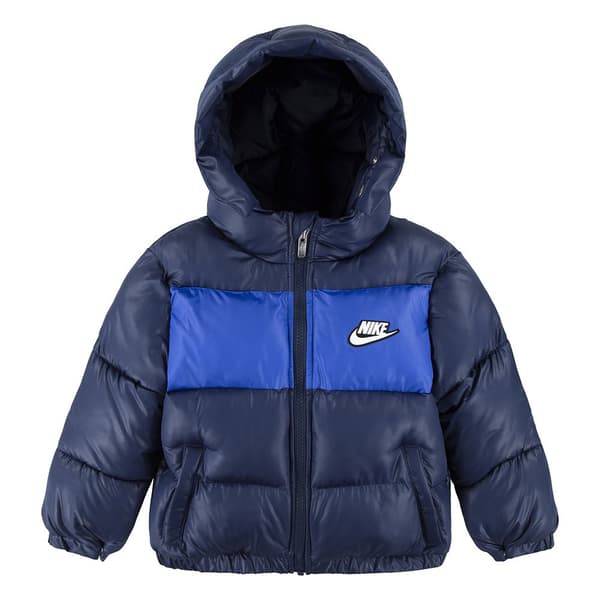 Nike Kids Puffer Jakke 66l074 Heavy Weight Blå 18 Months