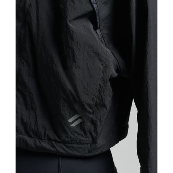Superdry Takki Run Cropped Weatherproof Musta XS Nainen