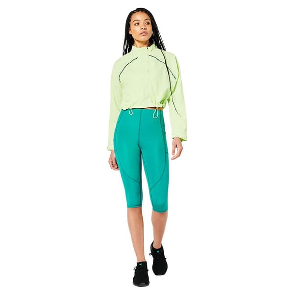 Superdry Jacka Run Cropped Weatherproof Gul S Kvinna