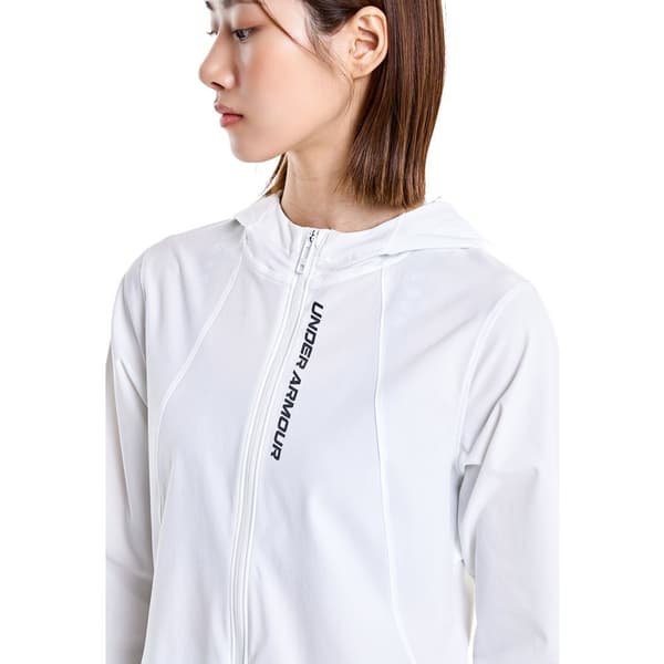 Under Armour Jacka Outrun The Storm Vit XS Kvinna