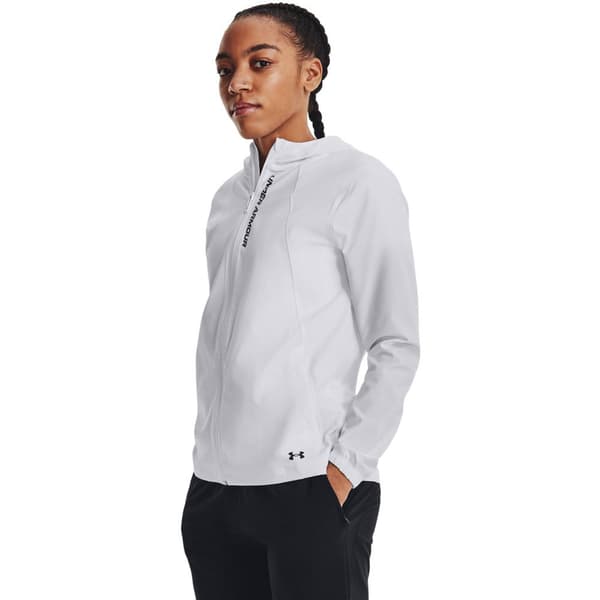 Under Armour Jacka Outrun The Storm Vit XS Kvinna