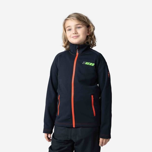 Rossignol Fleece Med Fuld Lynlås Hero Clim Sort 10 Years
