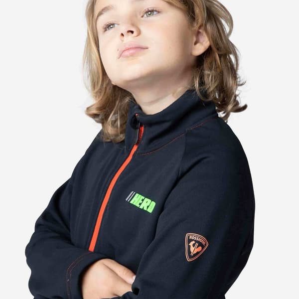 Rossignol Full Dragkedja Fleece Hero Clim Svart 8 Years
