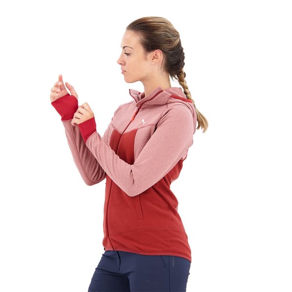 Salewa Hupullinen Fleece Puez Hybrid Polarlite Punainen M Nainen
