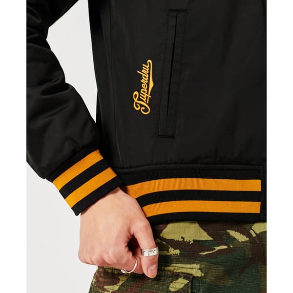 Superdry Jacka Vintage Varsity Bomber Svart XL Kvinna