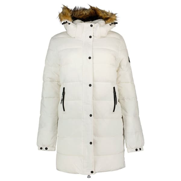 Superdry Jacka Vintage Hooded Mid Layer Mid Vit S Kvinna