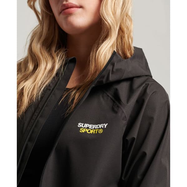 Superdry Jacka Waterproof Svart XS Kvinna