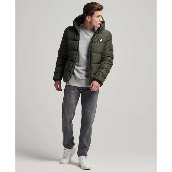 Superdry Pufferjacka Sports Grönt S Man