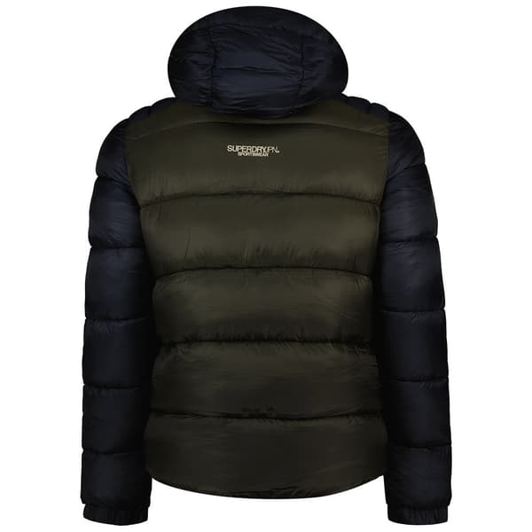 Superdry Pufferjacka Colour Block Sport Grönt S Man