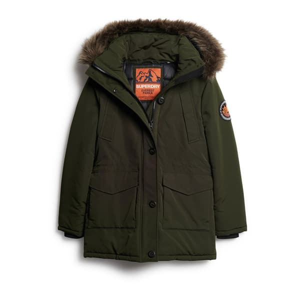 Superdry Parkas Everest Faux Fur Grönt S Kvinna