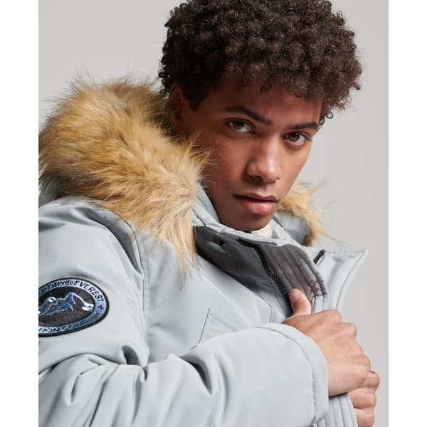 Superdry Parka Everest Faux Fur Grå M Mand
