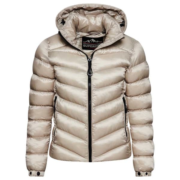 Superdry Vadderad Jacka Fuji Beige XS Kvinna