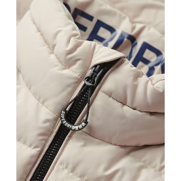 Superdry Vadderad Jacka Fuji Print Beige S Man
