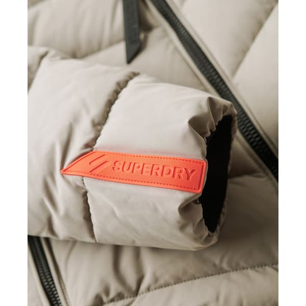 Superdry Vadderad Jacka Microfibre Beige 2XS Kvinna
