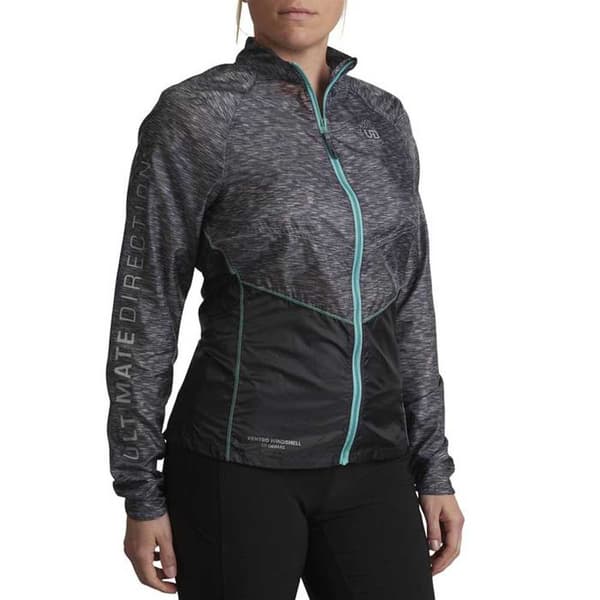 Ultimate Direction Jacka Ventro Windshell Svart,Grå XS Kvinna