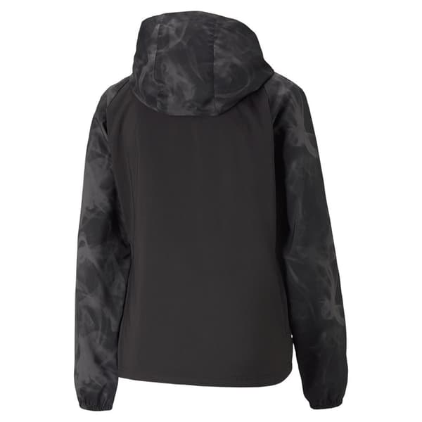 Puma Jacka Run Aop Favorite Woven Svart S Kvinna