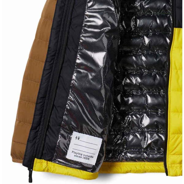 Columbia Ungdomsjakke Powder Lite Gul XL Dreng