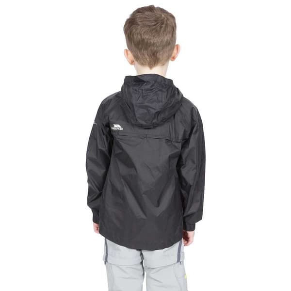 Trespass Jakke Qikpac Sort 7-8 Years Dreng