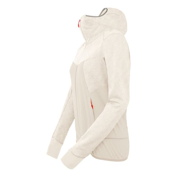 Salewa Fleece Med Huva Puez Hybrid Polarlite Gul M Kvinna