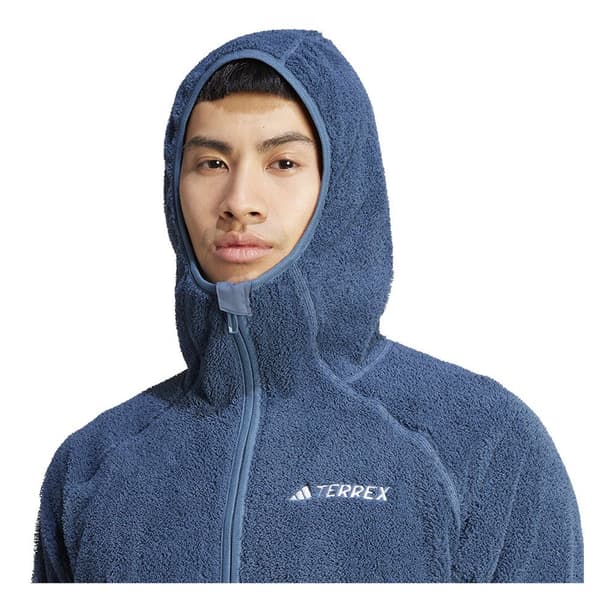 Adidas Fleece Med Fuld Lynlås Organiser Techrock Reversible High-pile-fleece Blå L Mand