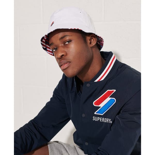 Superdry Jacka Nylon Varsity Blå M Man