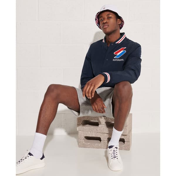 Superdry Jacka Nylon Varsity Blå M Man