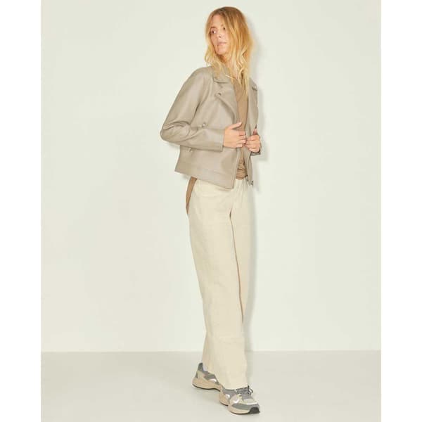 Jack & Jones Läderjacka Gail Faux Biker Brun M Kvinna