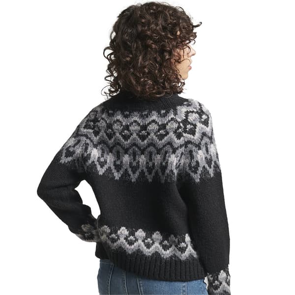 Superdry Sticka Vintage Slouchy Fairisle Svart XS Kvinna