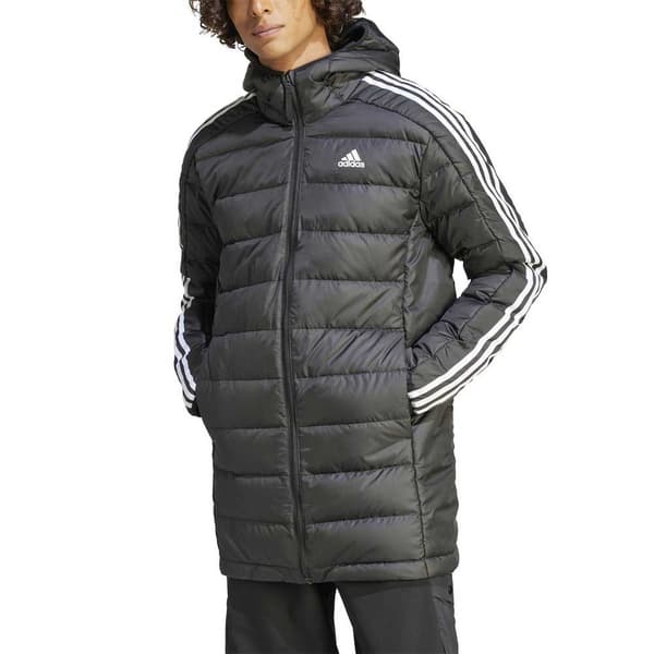 Adidas Sportswear Jacka Essentials 3 Stripes L D H Pa Grå S Man