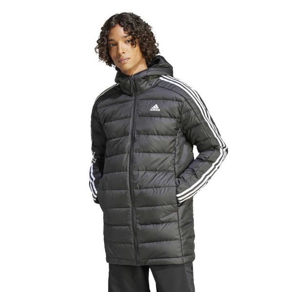 Adidas Sportswear Jacka Essentials 3 Stripes L D H Pa Grå S Man