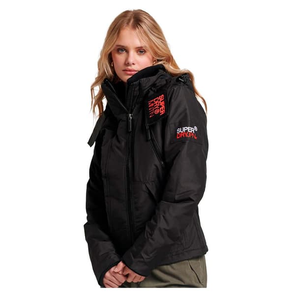 Superdry Jacka Mountain Wincheater Svart XS Kvinna