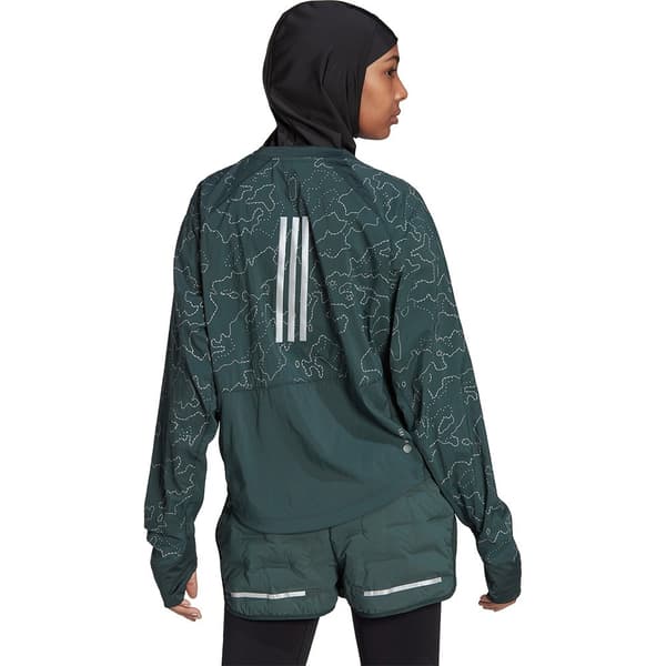 Adidas Jacka Xcity Cover Up Grönt M Kvinna