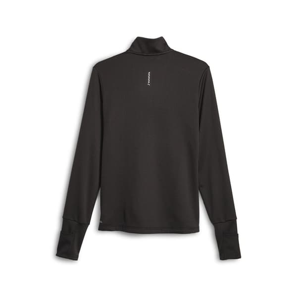 Puma Halv Lynlås Fleece Run Micro Sort XS Kvinde