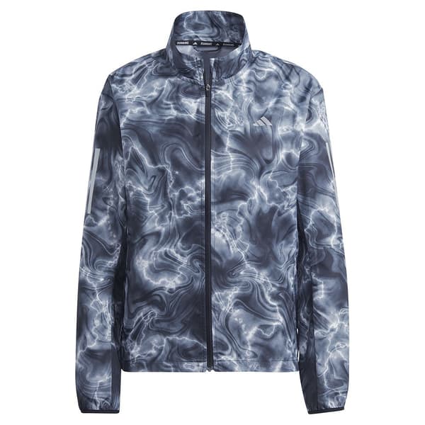 Adidas Jakke Own The Run Allover Print Windbreaker Grå XS Kvinde