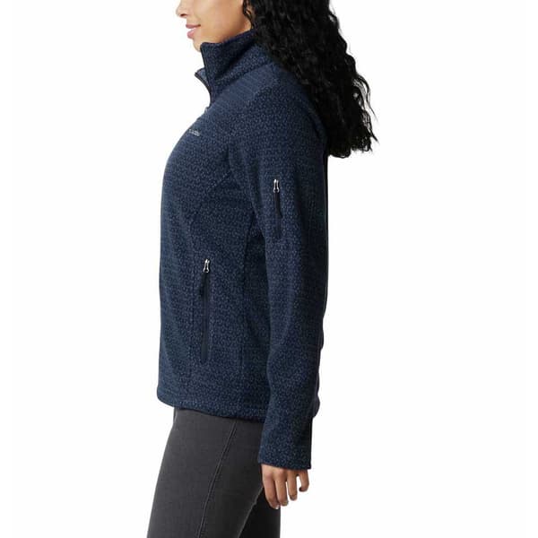 Columbia Fleece Fast Trek Printed Blå L Kvinde