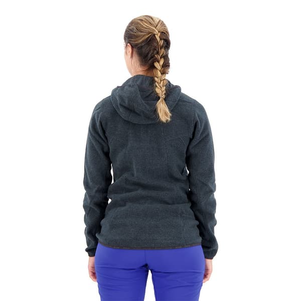 Salewa Fleece Med Hætte Nuvolo Polarlite Sort S Kvinde